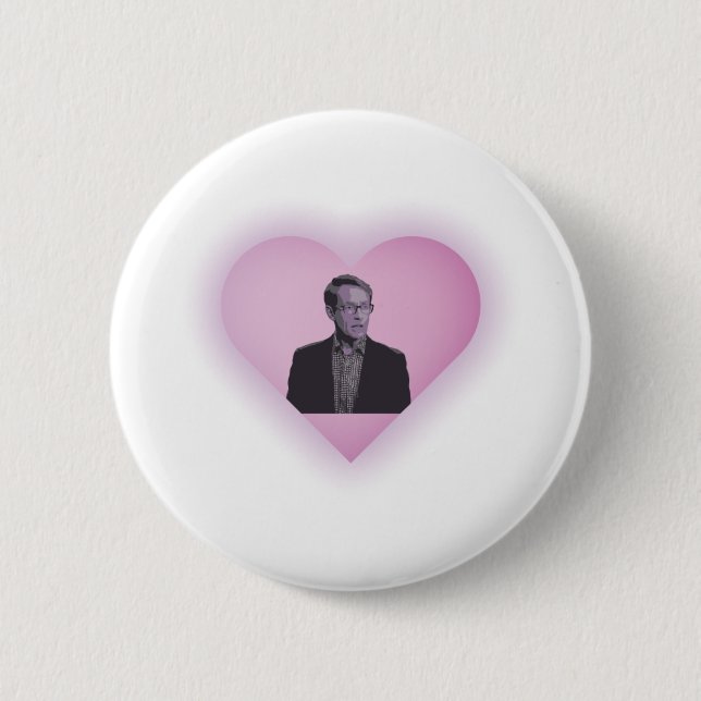 Badge Rond 5 Cm Dr Ashley Bloomfield La Courbe Croisher Coeur d'am (Devant)