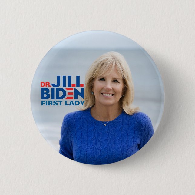 Badge Rond 5 Cm Dr. Jill Biden pour première Madame (Devant)