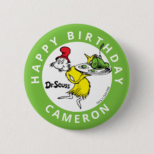 Badge Rond 5 Cm Dr. Seuss Character Confetti   ANNIVERSAIRE DE ENF
