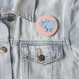 Badge Rond 5 Cm Dr. Seuss   Horton entend un qui!