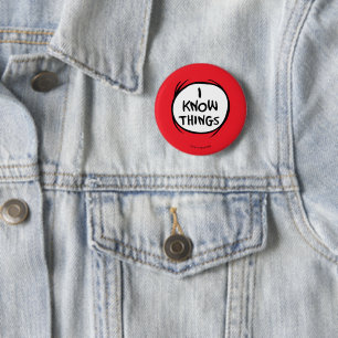 Badge Rond 5 Cm Dr Seuss La Chose Deux - Je Connais Les Choses