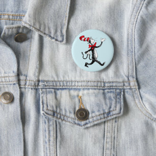 Badge Rond 5 Cm Dr. Seuss Le Chat dans le Chapeau défile