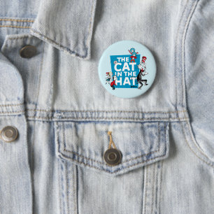 Badge Rond 5 Cm Dr. Seuss Logo du Chat dans le Chapeau - Personn