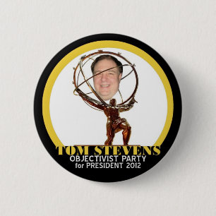 Badge Rond 5 Cm Dr., Tom Stevens pour le président 2012