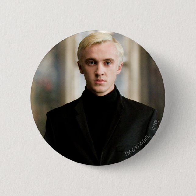 Badge Rond 5 Cm Draco Malfoy Droit Devant (Devant)