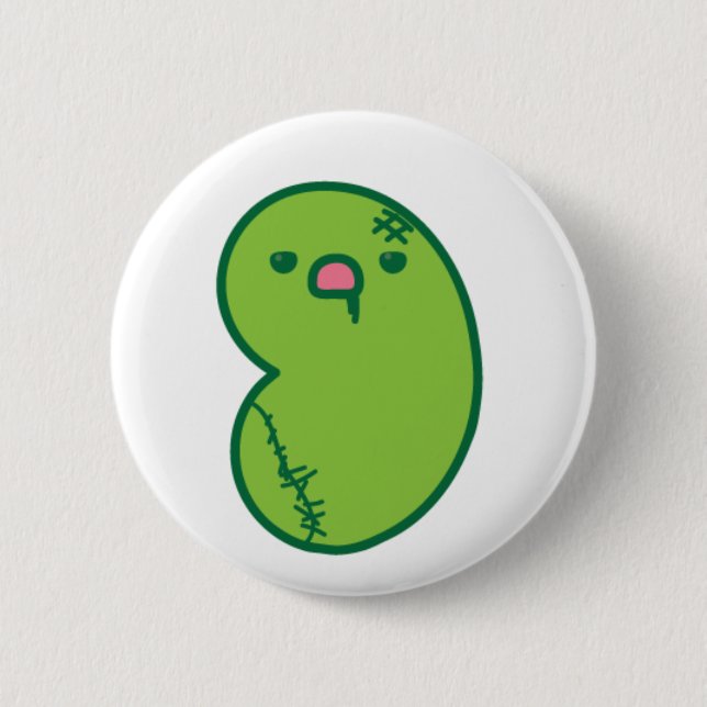 Badge Rond 5 Cm dragée à la gelée de sucre de zombi (Devant)