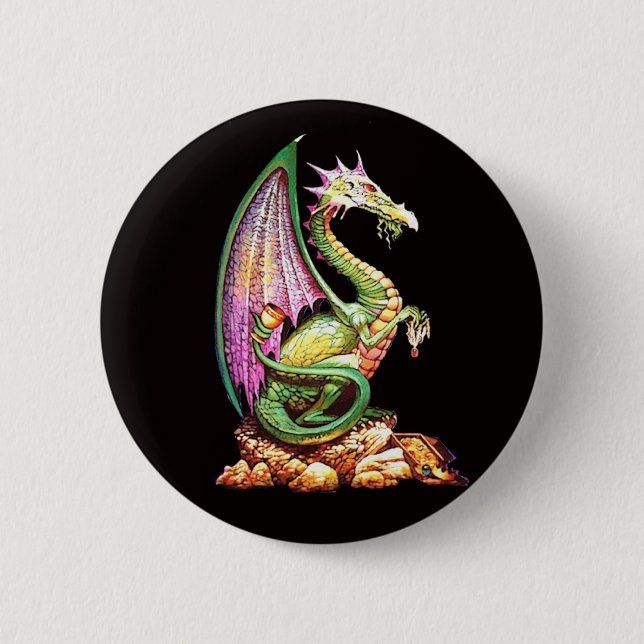 Badge Rond 5 Cm dragon (Devant)