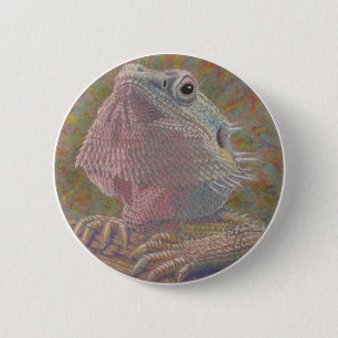 Badge Rond 5 Cm Dragon barbu