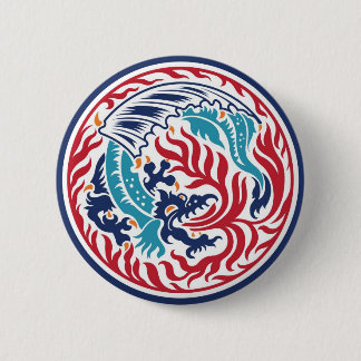 Badge Rond 5 Cm Dragon chinois