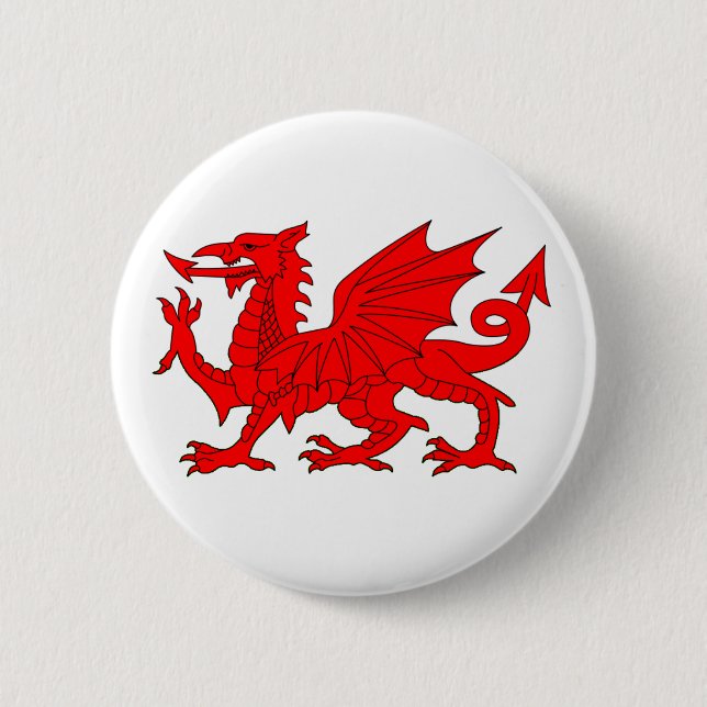 Badge Rond 5 Cm Dragon de Gallois (Devant)