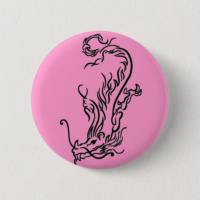 Badge Rond 5 Cm Dragon de plongée (Devant)