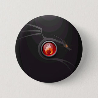 Badge Rond 5 Cm Dragon du feu