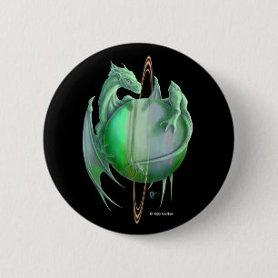 Badge Rond 5 Cm Dragon d'Uranus