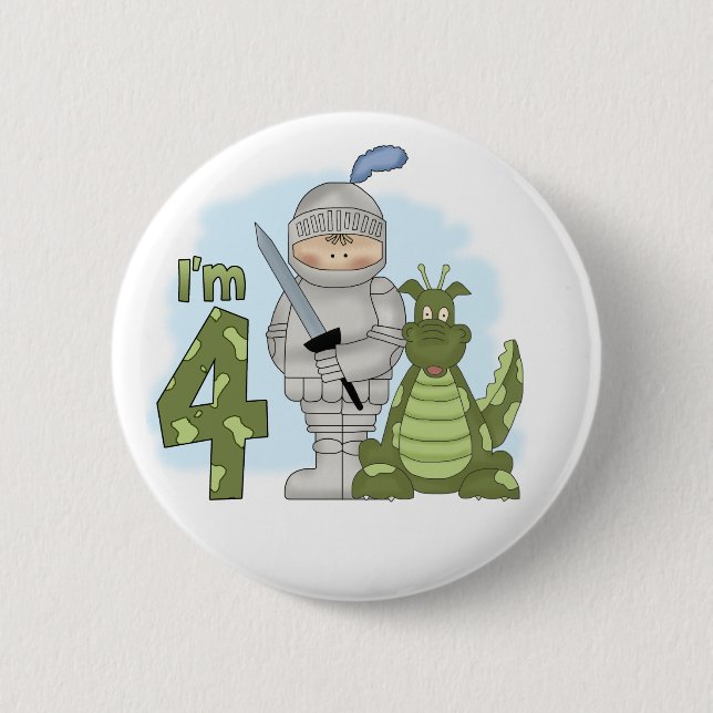Badge Rond 5 Cm Dragon Knight 4e anniversaire (Devant)