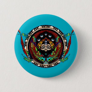 Badge Rond 5 Cm Dragon Twins