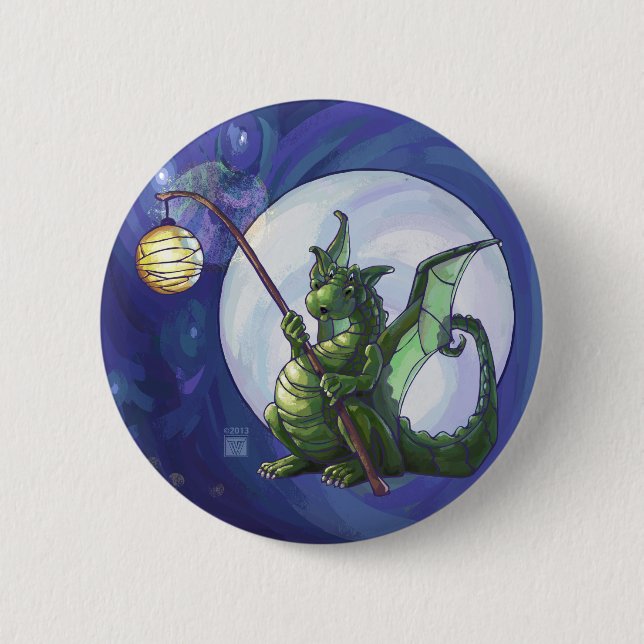 Badge Rond 5 Cm Dragon Watch Art (Devant)