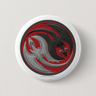 Badge Rond 5 Cm Dragon Yin-Yang