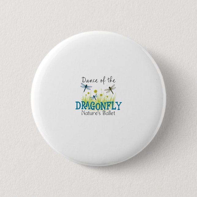 Badge Rond 5 Cm Dragonfly Flying Insect Lover Entomology Dragonfli (Devant)