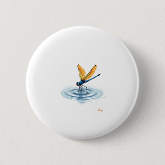Badge Rond 5 Cm Dragonfly Tshirt Women Men Kids Insect Darner Skim