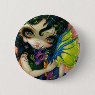 Badge Rond 5 Cm "Dragonling chéri bouton de V"