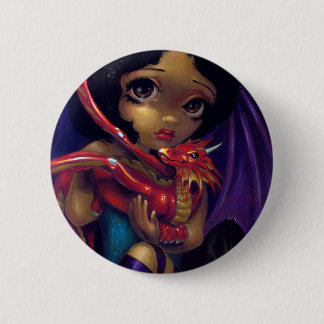 Badge Rond 5 Cm "Dragonling chéri bouton d'I"