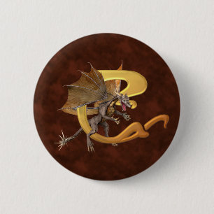 Badge Rond 5 Cm Dragonlore C initial