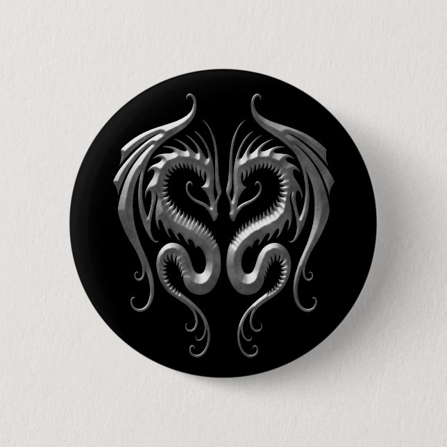 Badge Rond 5 Cm Dragons de fer (Devant)