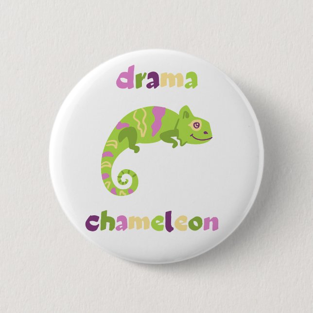 Badge Rond 5 Cm Drama Chameleon (Devant)