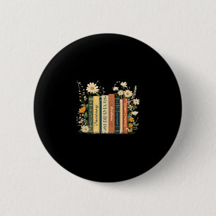 Badge Rond 5 Cm Drame de fantasy Tragédie Livre Floral Subtil Anti