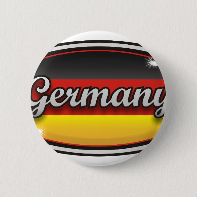 Badge Rond 5 Cm Drapeau 1 de l'Allemagne (Devant)