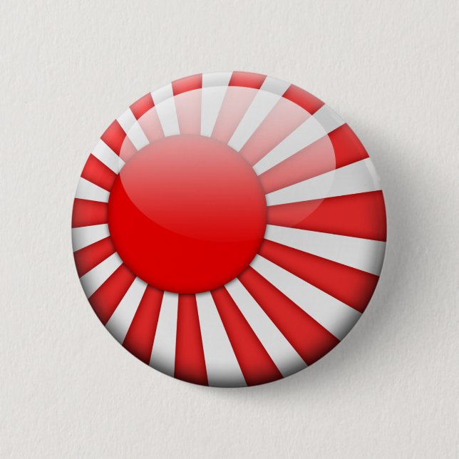 Badge Rond 5 Cm Drapeau 2,0 du Japon (Devant)