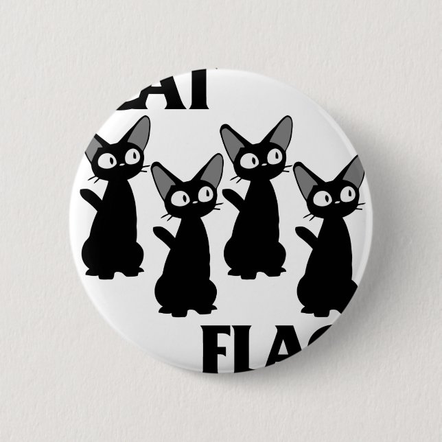 BADGE ROND 5 CM DRAPEAU 2 DE CAT (Devant)