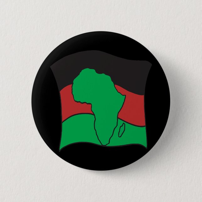 Badge Rond 5 Cm Drapeau africain (Devant)