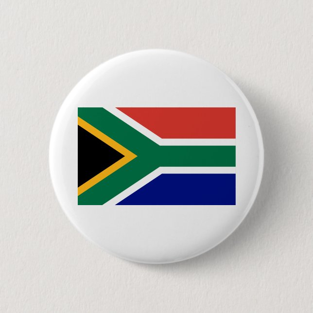 Badge Rond 5 Cm Drapeau Afrique du Sud (Devant)
