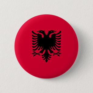 Badge Rond 5 Cm Drapeau albanais