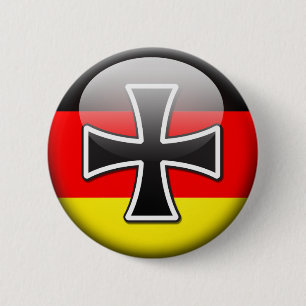 Badge Rond 5 Cm Drapeau allemand