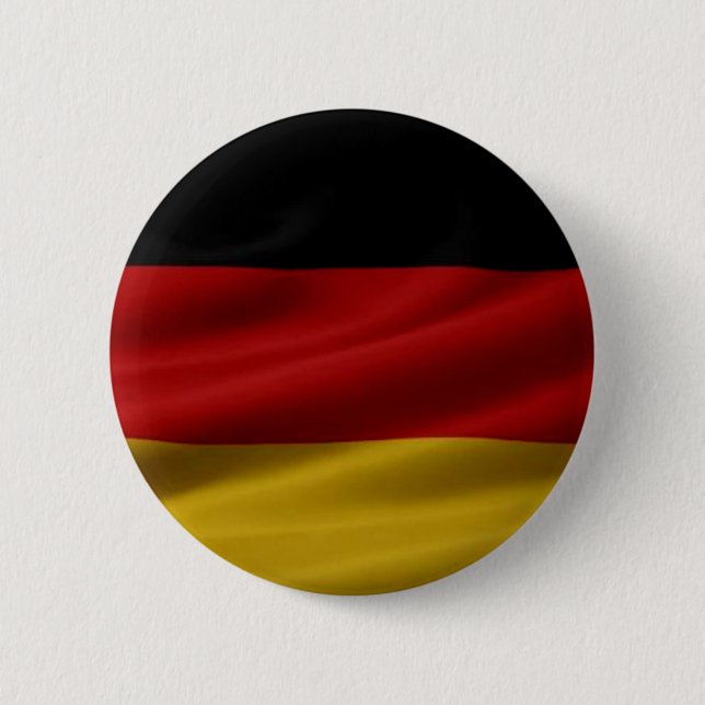 Badge Rond 5 Cm Drapeau allemand (Devant)