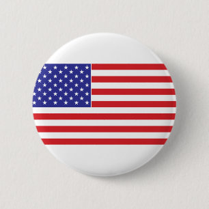 Badge Rond 5 Cm Drapeau américain
