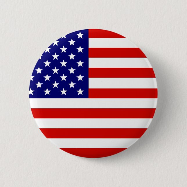 Badge Rond 5 Cm Drapeau américain (Devant)