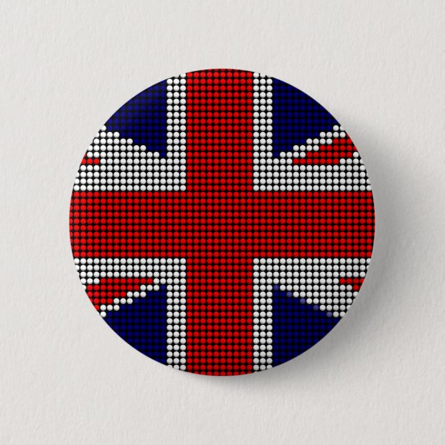 Badge Rond 5 Cm drapeau américain (Devant)