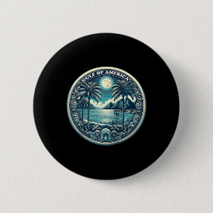 Badge Rond 5 Cm Drapeau Américain 2025 Du Golfe Rétro D'Usa Amériq