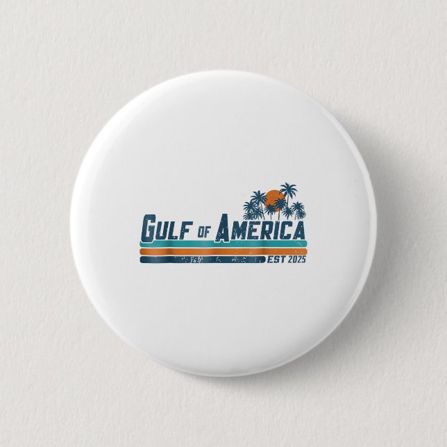 Badge Rond 5 Cm Drapeau Américain 2025 Golfe M (Devant)