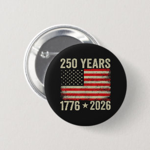 Badge Rond 5 Cm Drapeau américain 250 ans 1776-2026