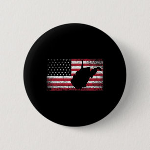 Badge Rond 5 Cm Drapeau américain 4 juillet West Virginia Wv Vinta