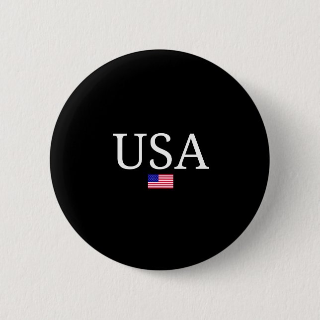 Badge Rond 5 Cm Drapeau américain-américain-américain (Devant)