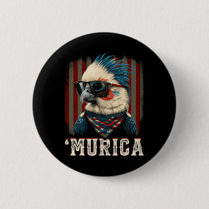Badge Rond 5 Cm Drapeau américain Atiel oiseau patriotique cool 4