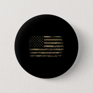 Badge Rond 5 Cm Drapeau américain camouflage Camo Usa Hommes Garço