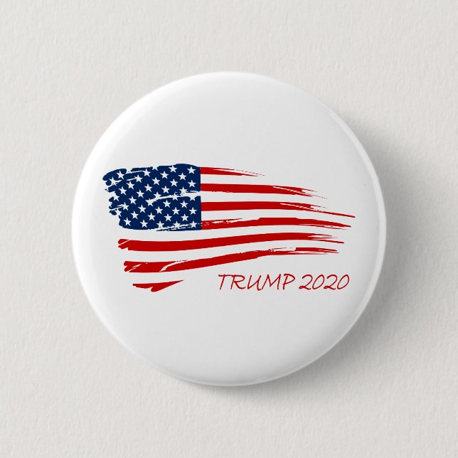 Badge Rond 5 Cm Drapeau américain de l'atout 2020 populaire (Devant)