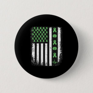 Badge Rond 5 Cm Drapeau américain de sensibilisation à la santé me