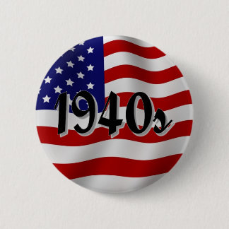 Badge Rond 5 Cm Drapeau américain des années 1940